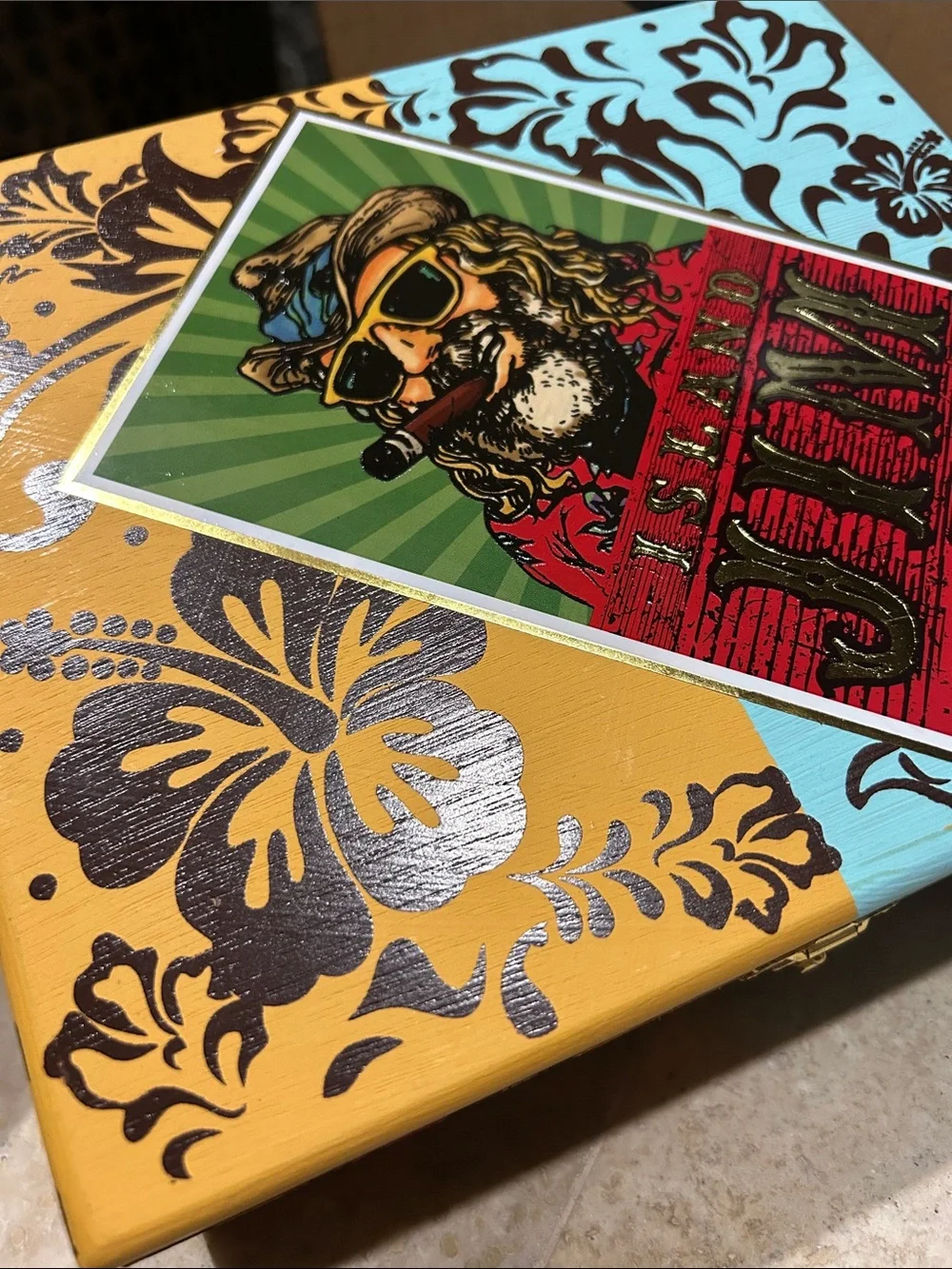 ISLAND JIM #2 Empty Cigar Box